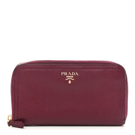 prada vitello daino zip wallet|real real prada vitello daino.